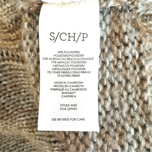 Cabi Sparkles Cable Knit Duster Cardigan Size Small - Picture 6 of 7